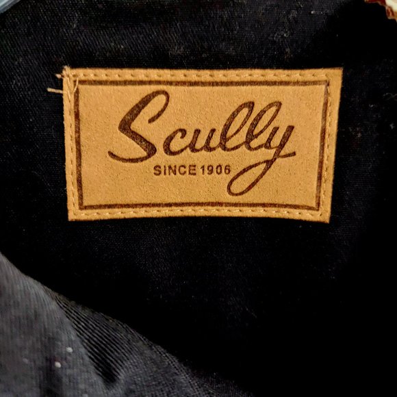 Vintage  Scully Gunfighter Men's Western Button Down Crimson w/caballero cuffs - Picture 8 of 15